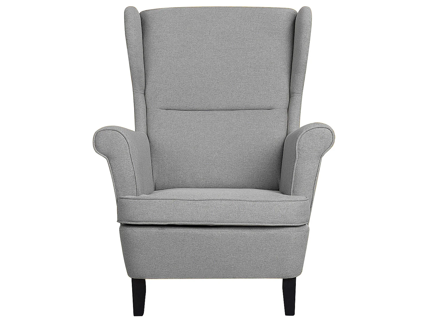 Fauteuil à oreilles ABSON Tissu Gris