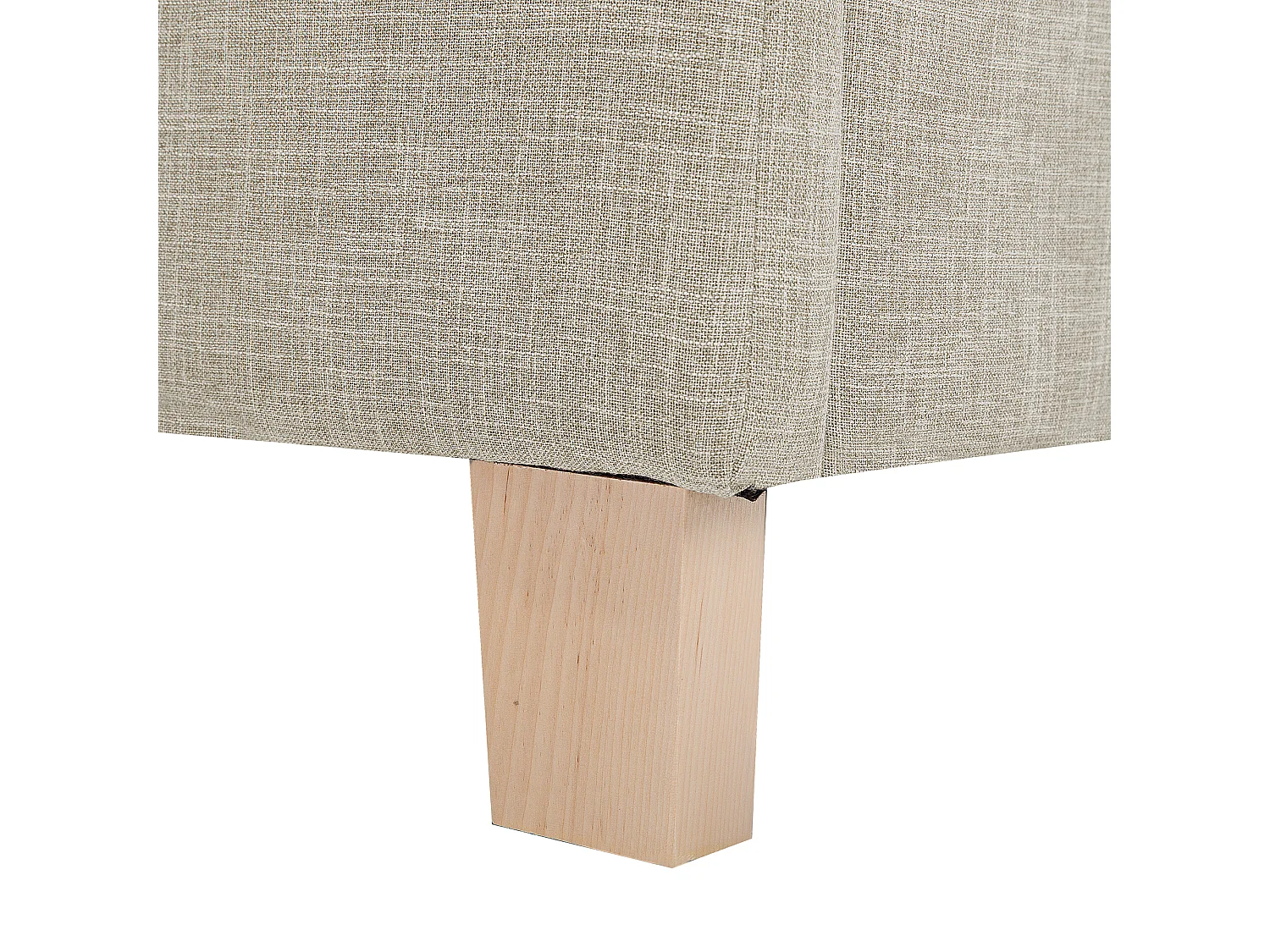 Lit avec sommier Tissu SENNEZ 140 x 200 cm Beige
