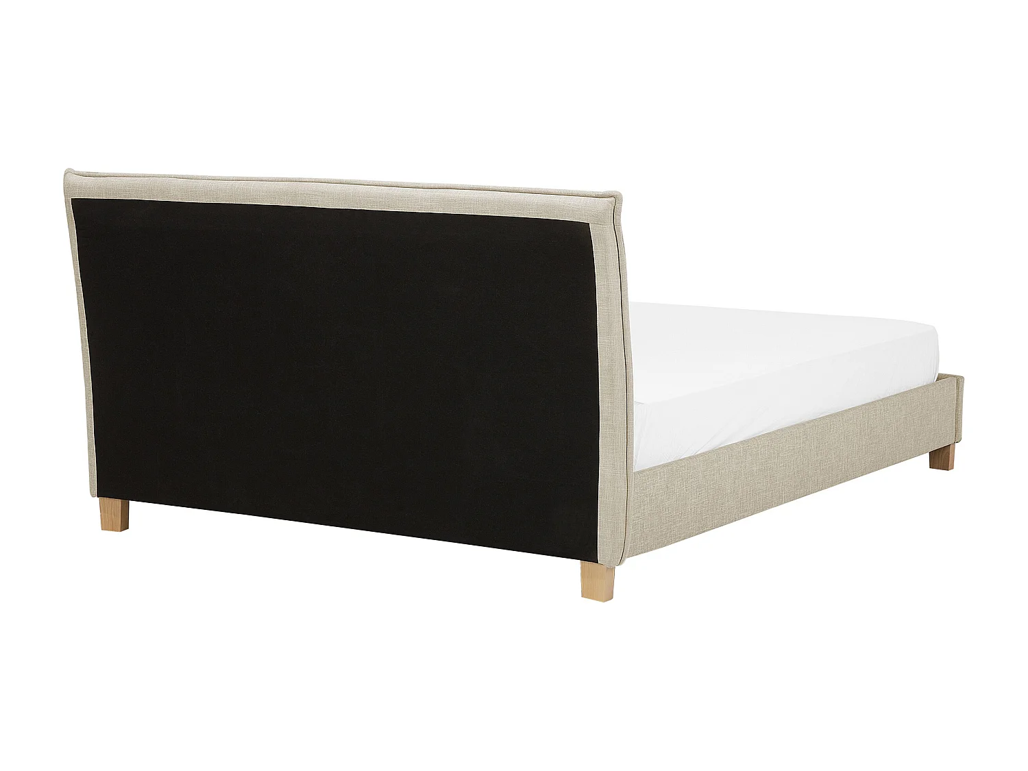 Lit avec sommier Tissu SENNEZ 180 x 200 cm Beige