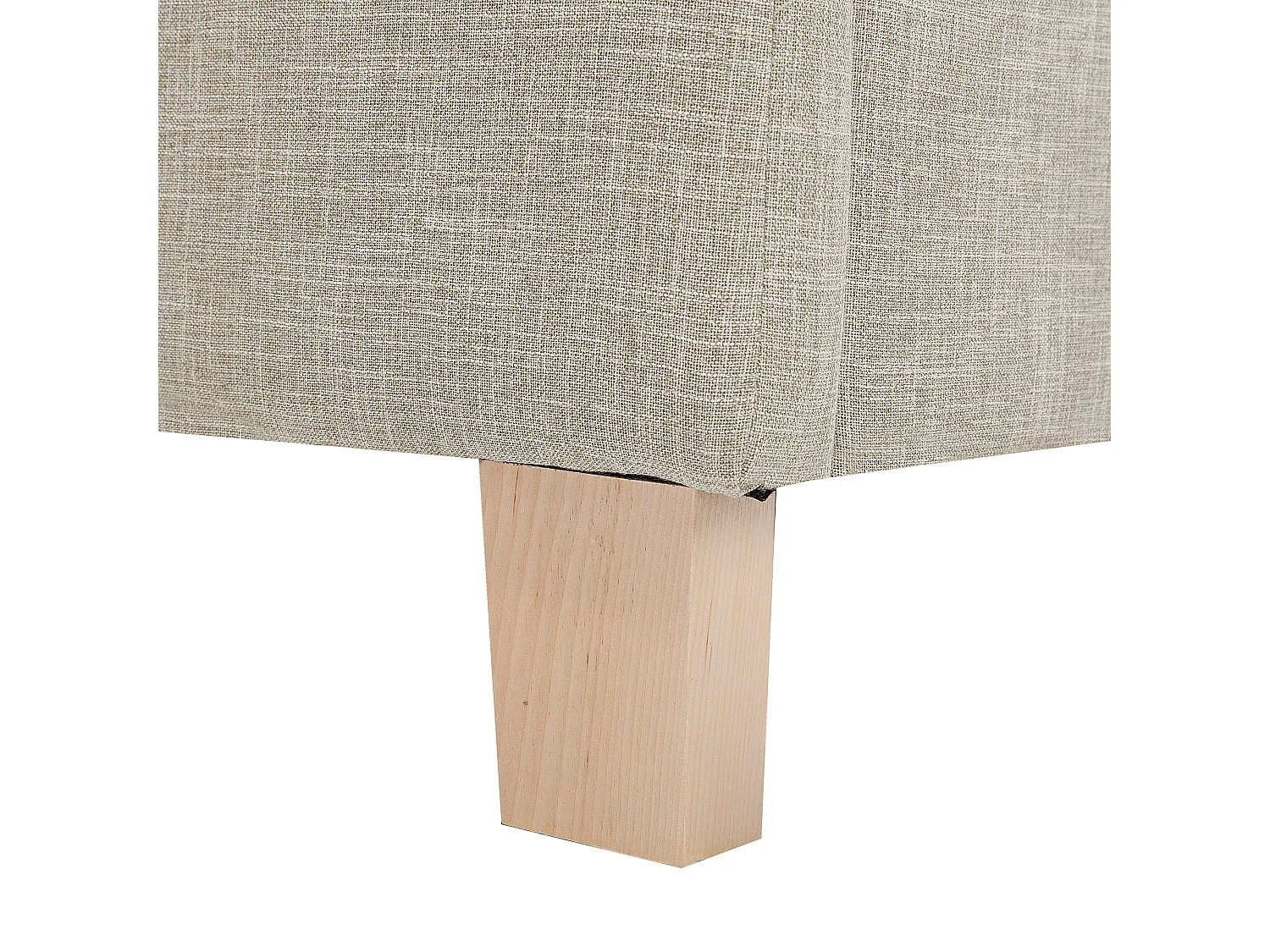 Lit avec sommier Tissu SENNEZ 180 x 200 cm Beige