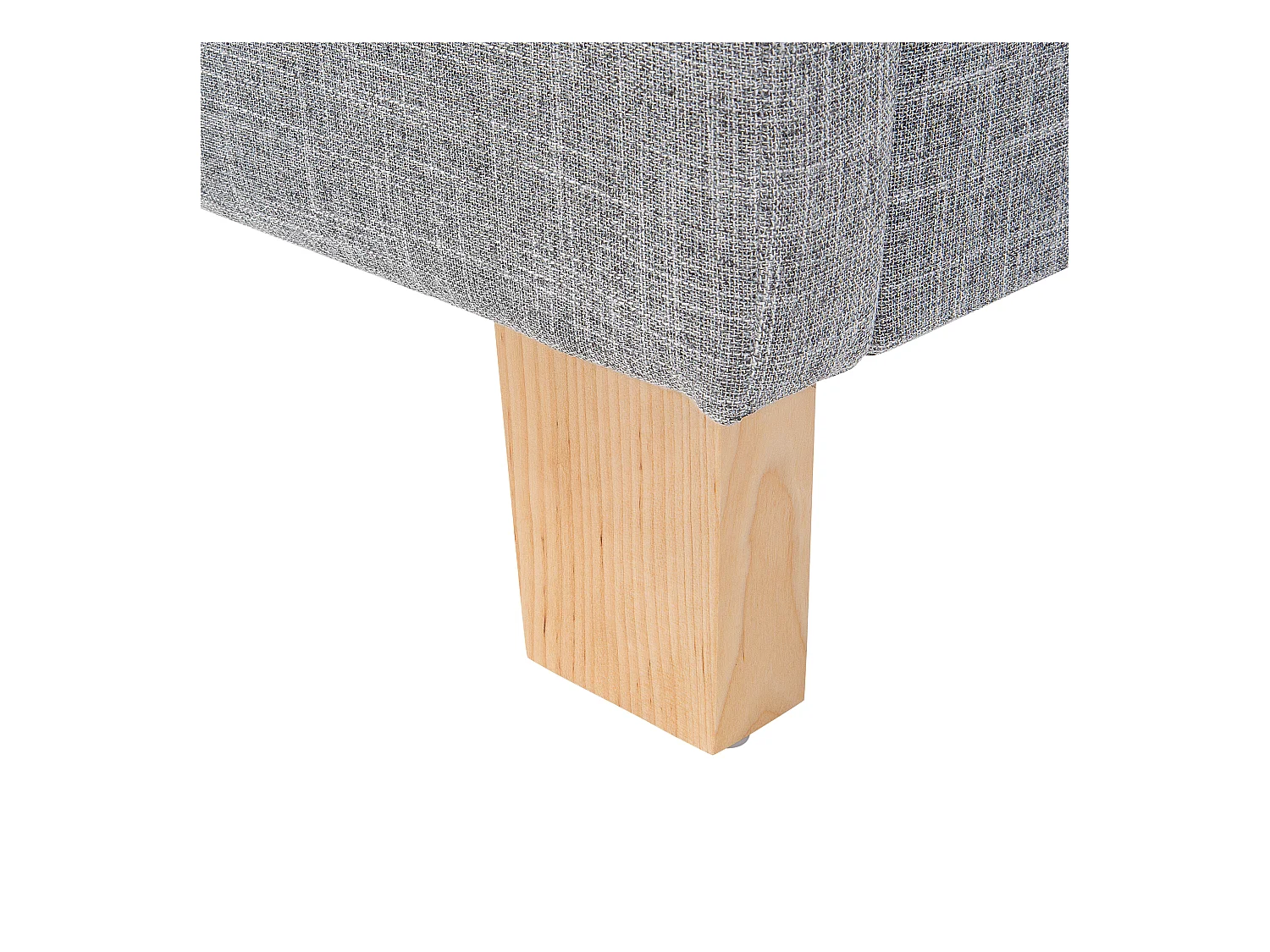 Bed met lattenbodem SENNEZ 140 x 200 cm Lichtgrijs