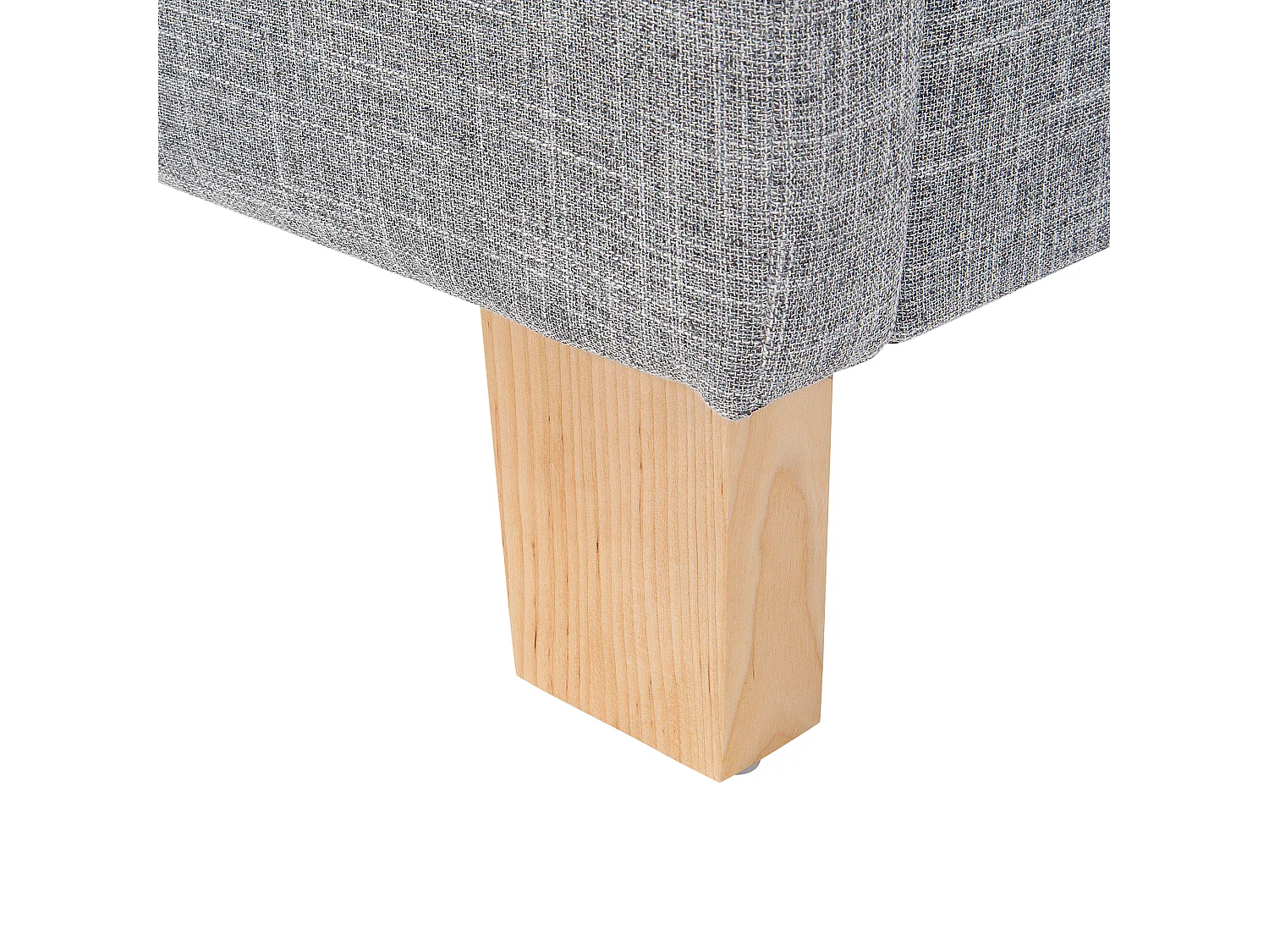 Bed met lattenbodem SENNEZ 140 x 200 cm Lichtgrijs