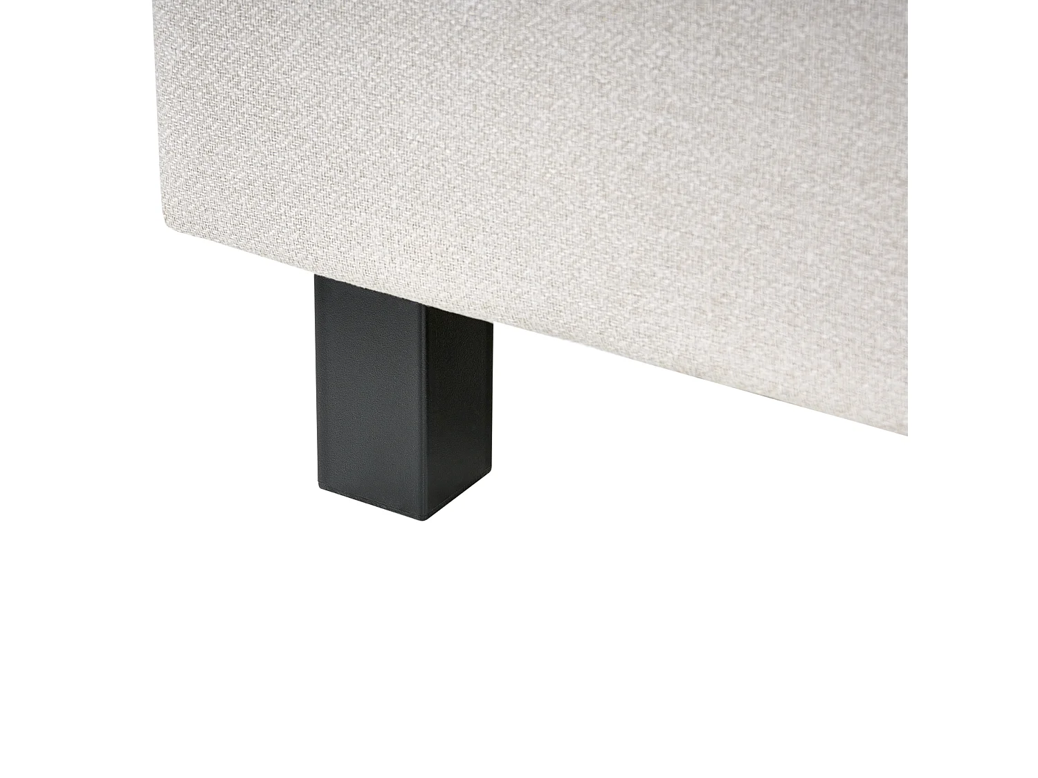 Lit avec sommier Tissu SENNEZ 160 x 200 cm Beige
