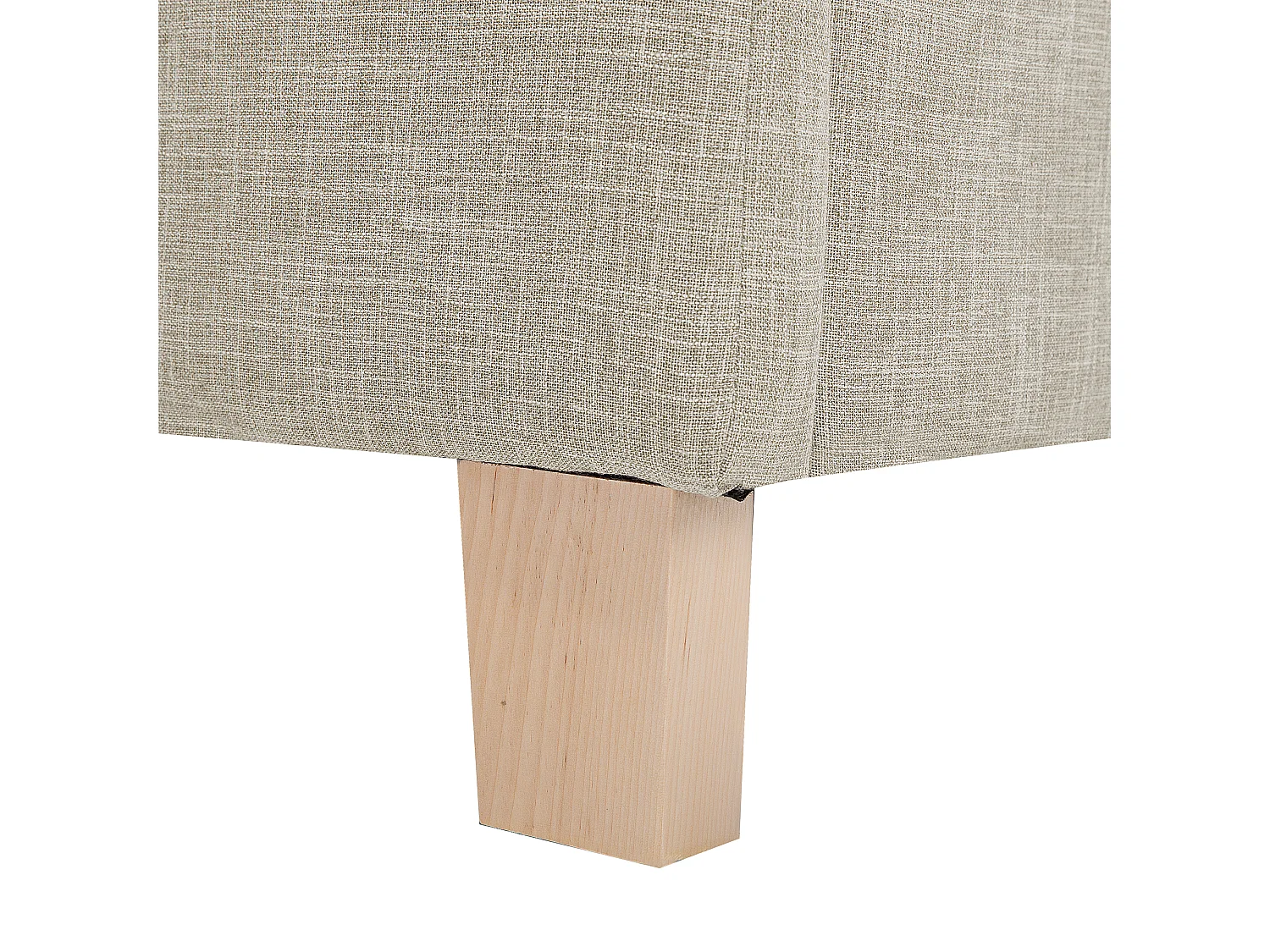 Lit avec sommier Tissu SENNEZ 160 x 200 cm Beige