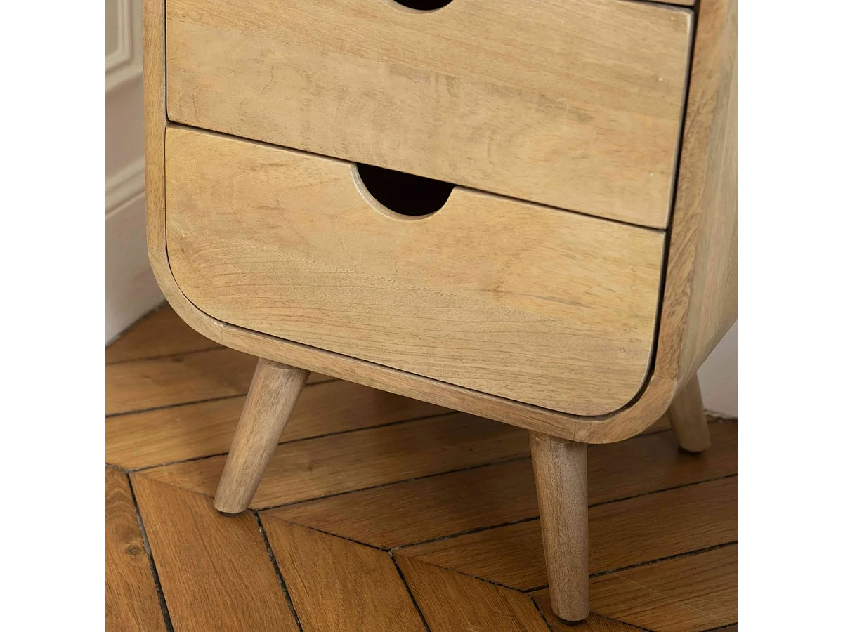 Lot de 2 tables de chevet manguier