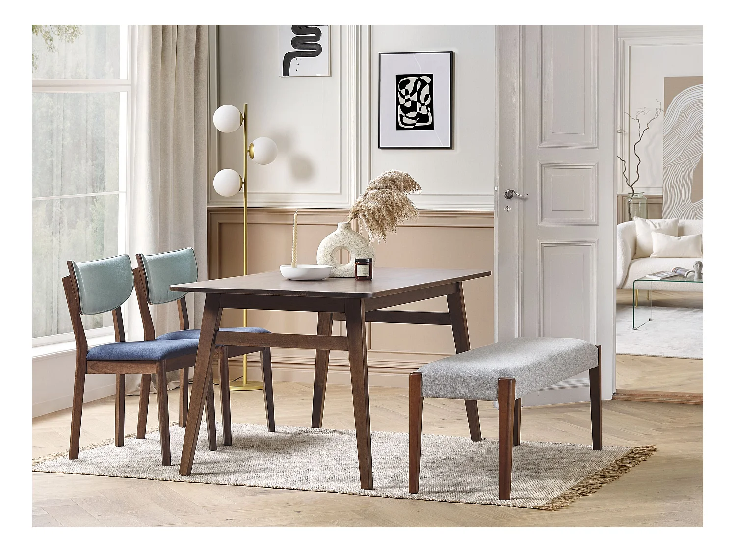 Eettafel VENTERA Donkerbruin 140 cm 85 cm