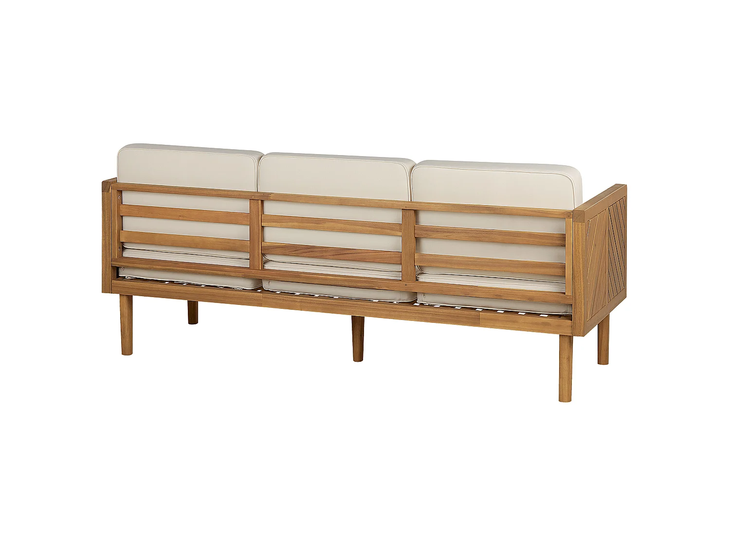 Loungeset met tafel en ottomaan 5-zitter BARATTI Acaciahout Bruin