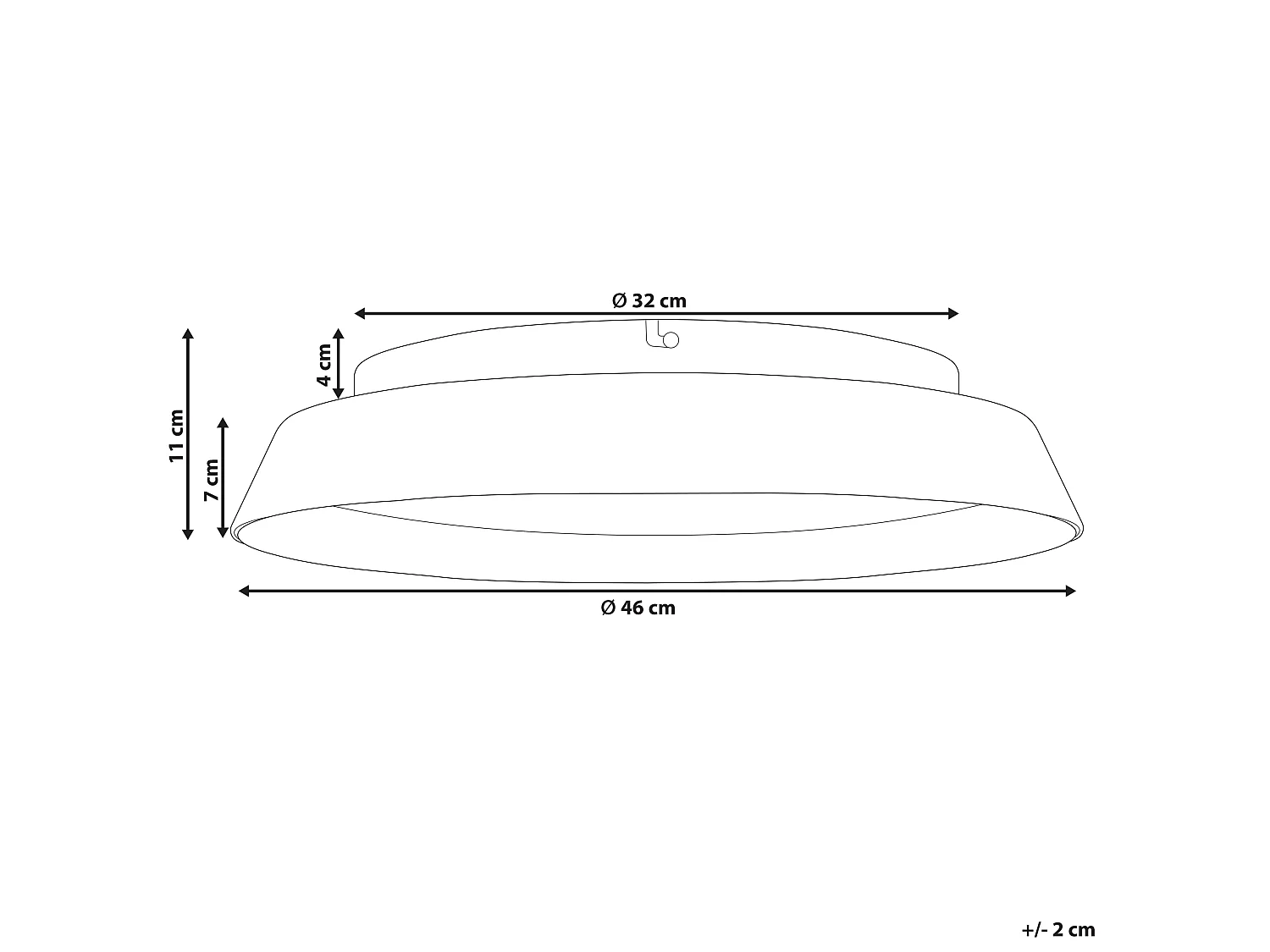 Lampadario a LED BILIN Metallo Nero
