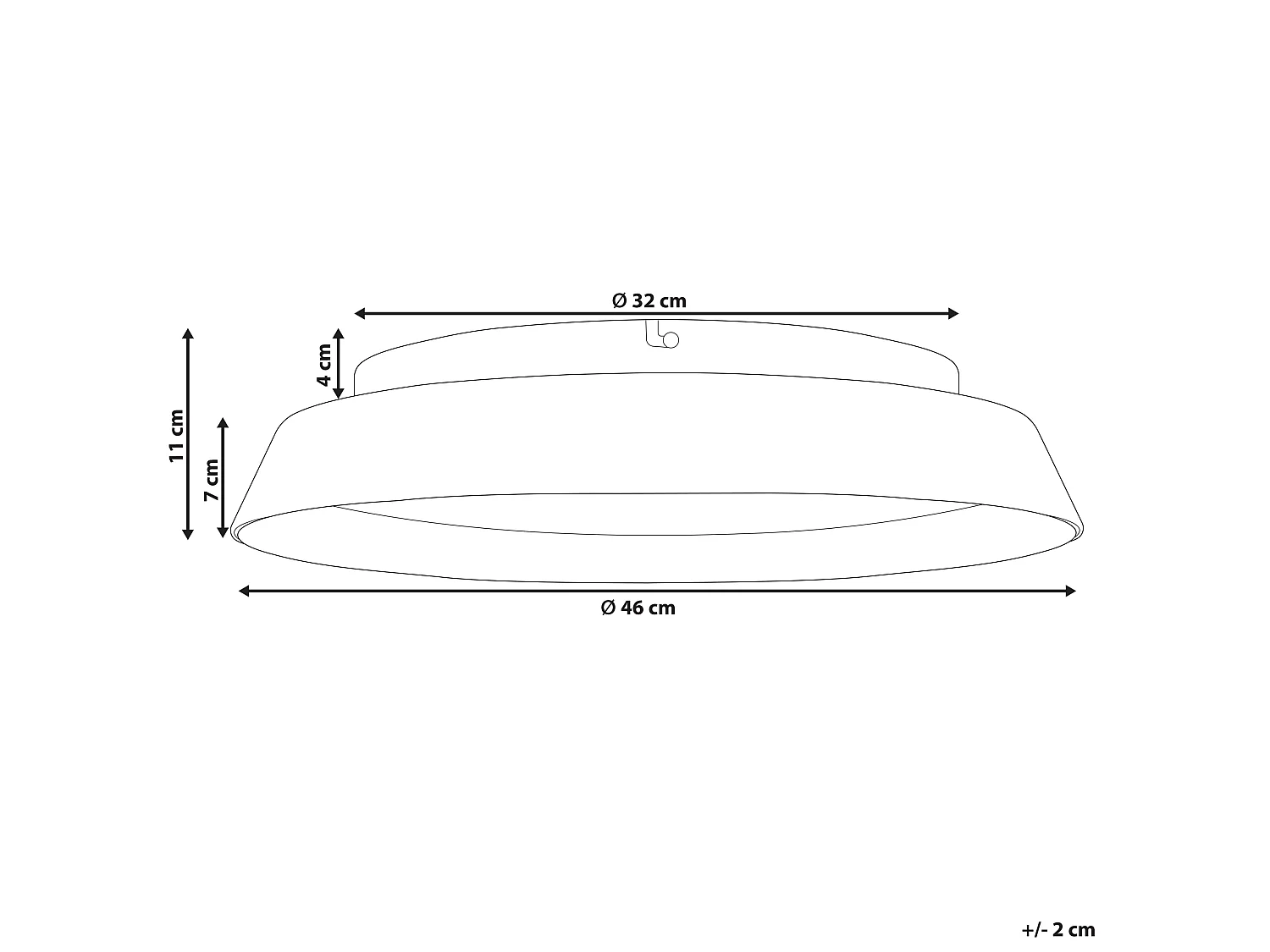 Plafonnier à LED BILIN Métal Noir