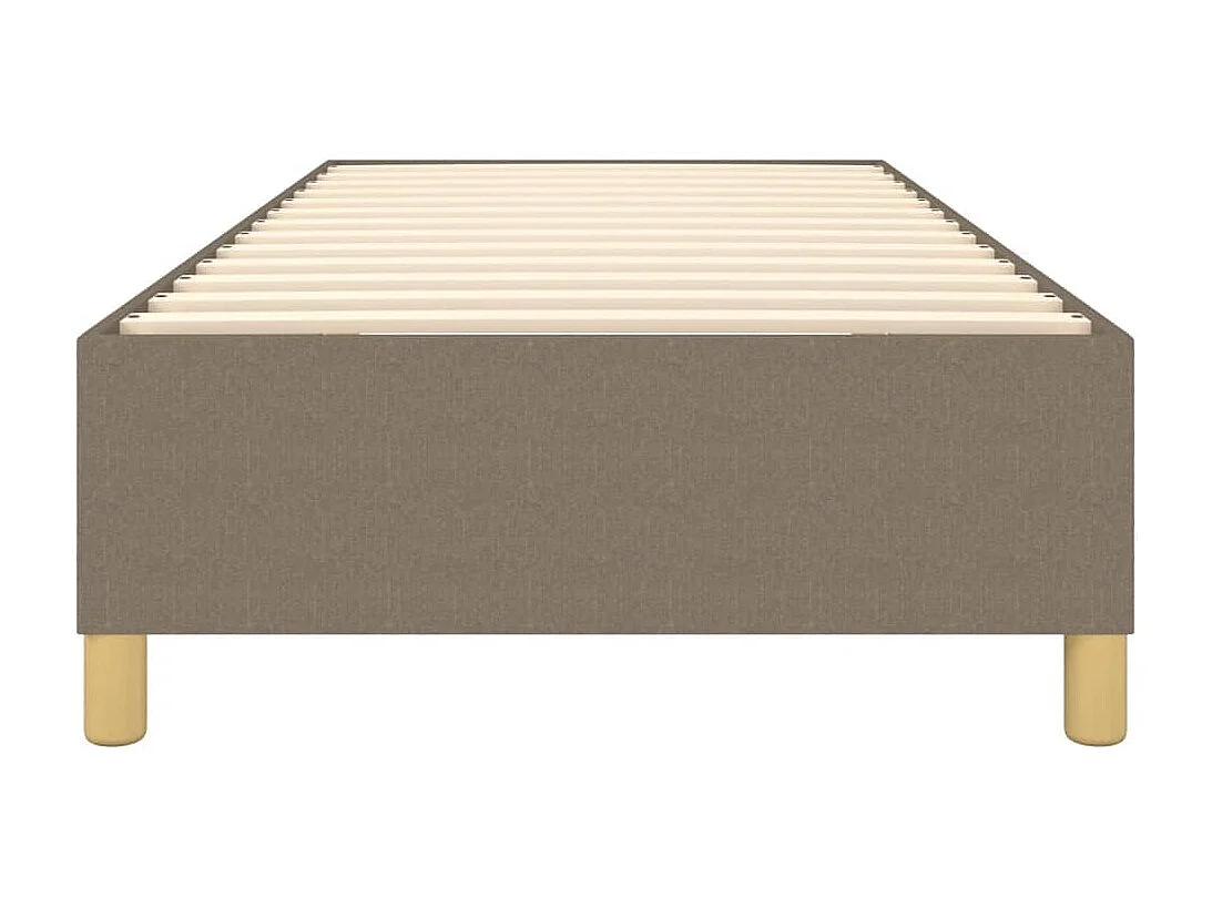 Lit simple | Lit adulte, enfant | Cadre de lit taupe 90x200 cm tissu