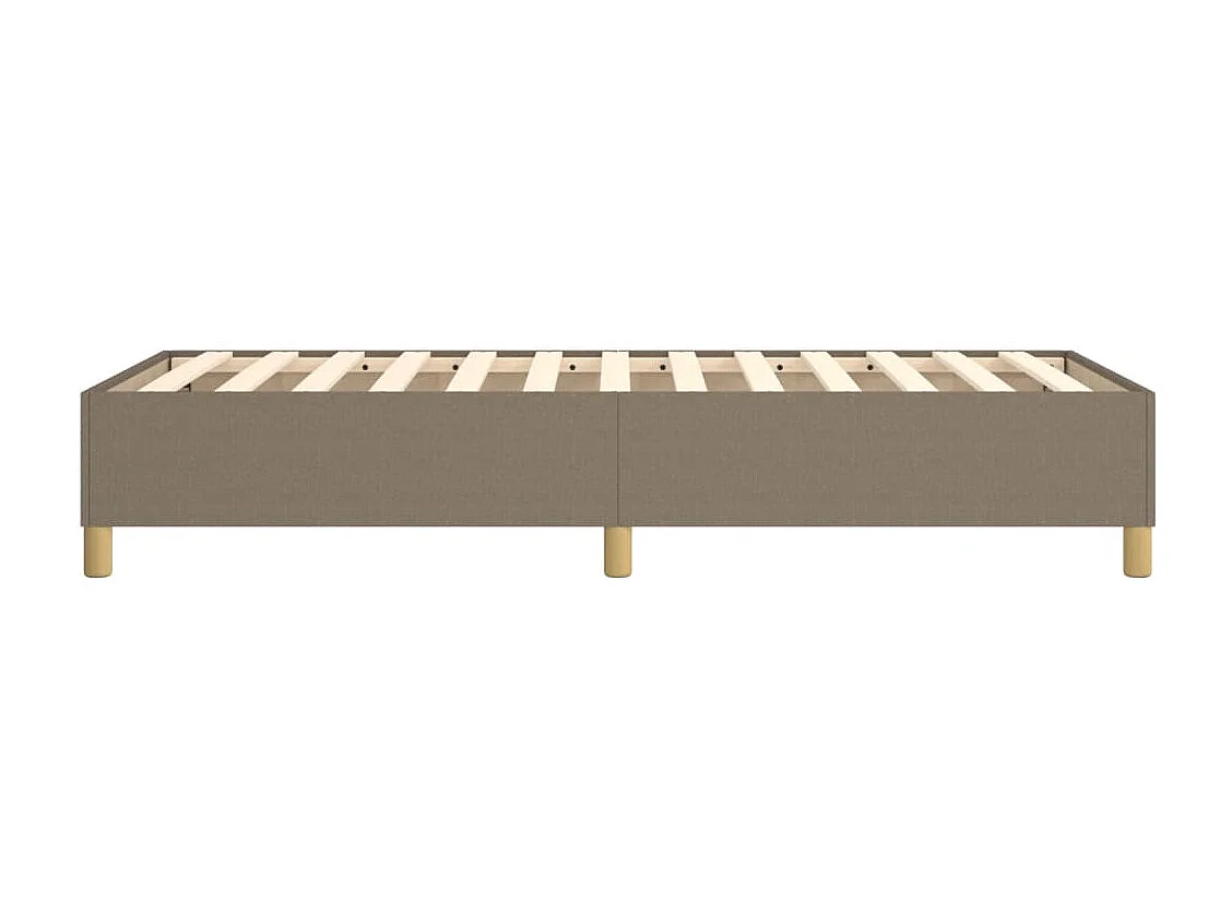 Lit simple | Lit adulte, enfant | Cadre de lit taupe 90x200 cm tissu