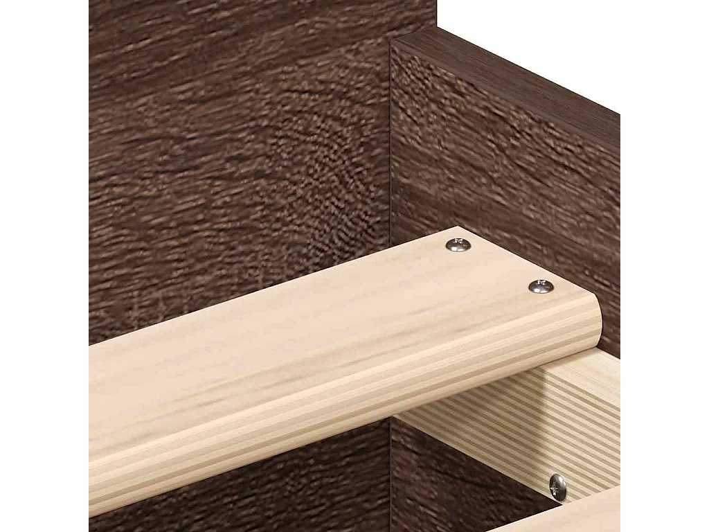 Lit simple | Lit adulte, enfant | Cadre de lit chêne marron 90x200 cm