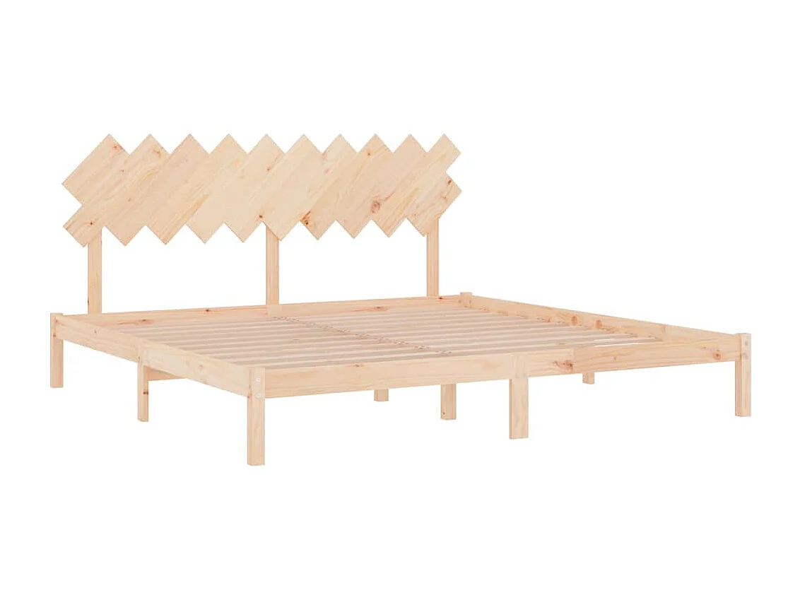 Lit double | Lit adulte | Cadre de lit 200x200 cm bois massif