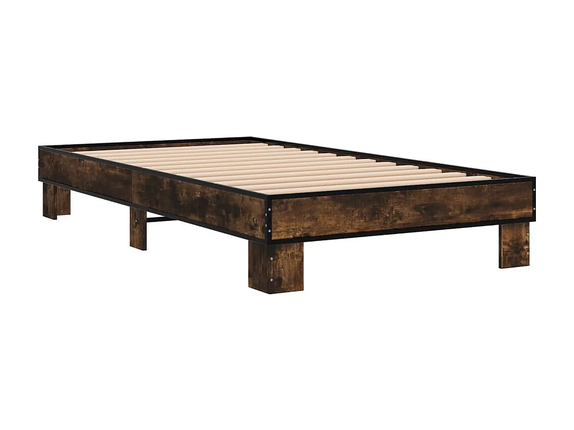 Lit simple | Lit adulte, enfant | Cadre de lit chêne fumé 100x200 cm