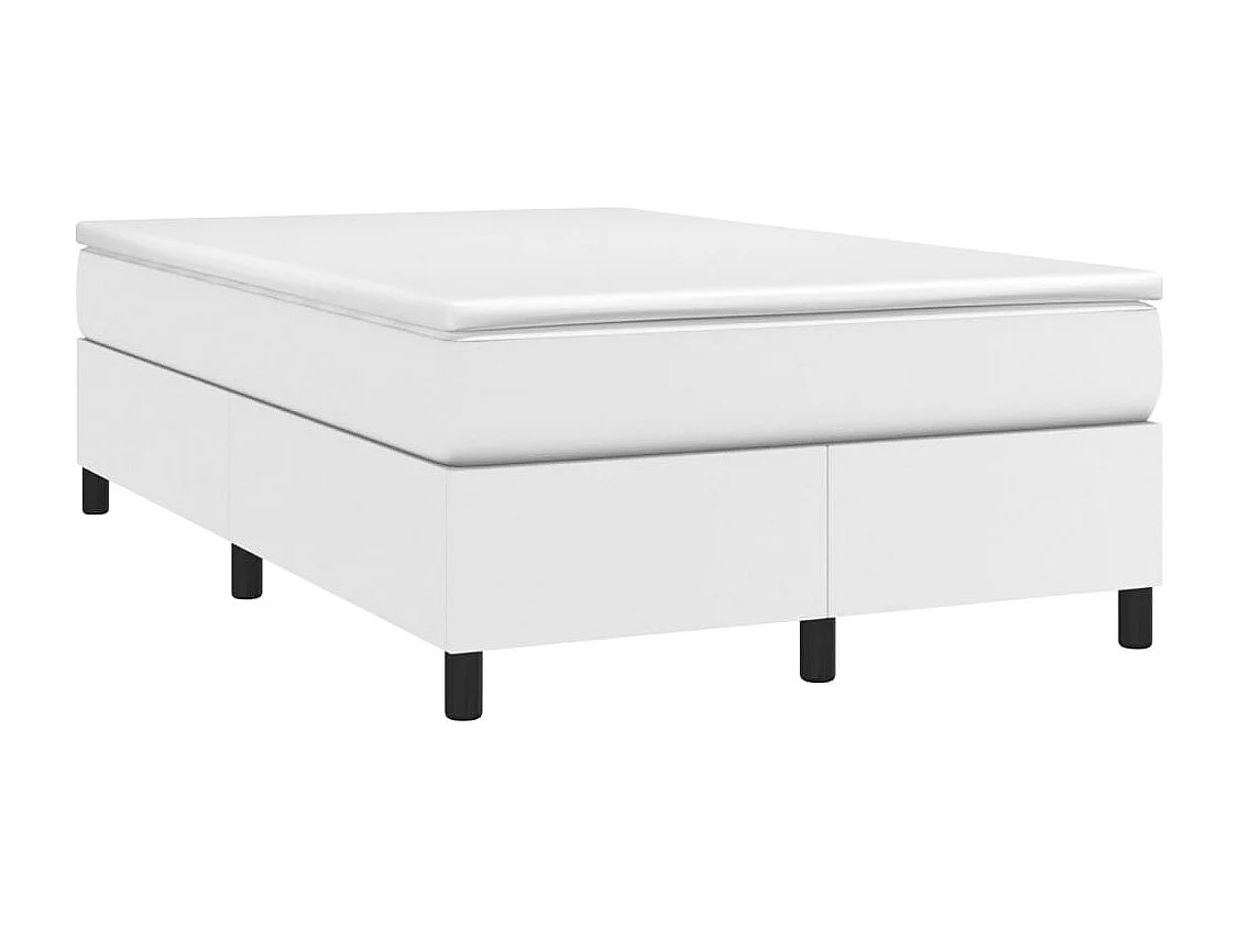 Lit simple | Lit adulte, enfant | Cadre de lit blanc 120x200 cm similicuir