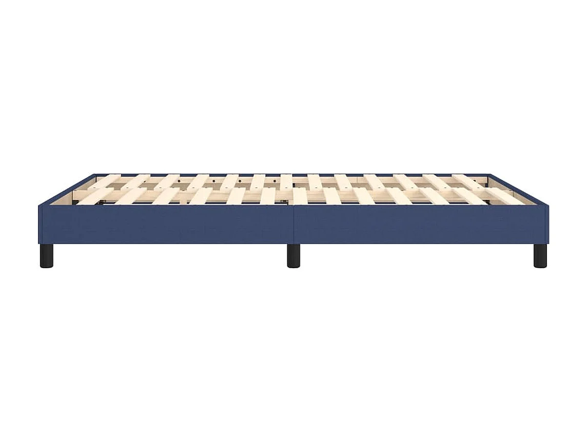 Lit double | Lit adulte | Cadre de lit bleu 140x200 cm tissu