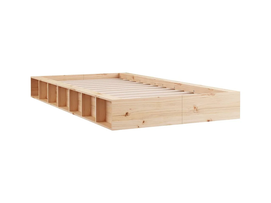 Lit simple | Lit adulte, enfant | Cadre de lit 100x200 cm bois massif