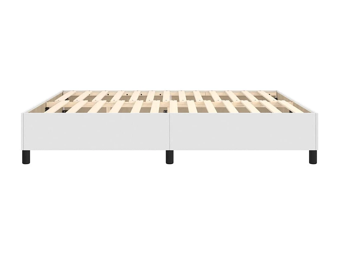 Lit double | Lit adulte | Cadre de lit blanc 180x200 cm similicuir