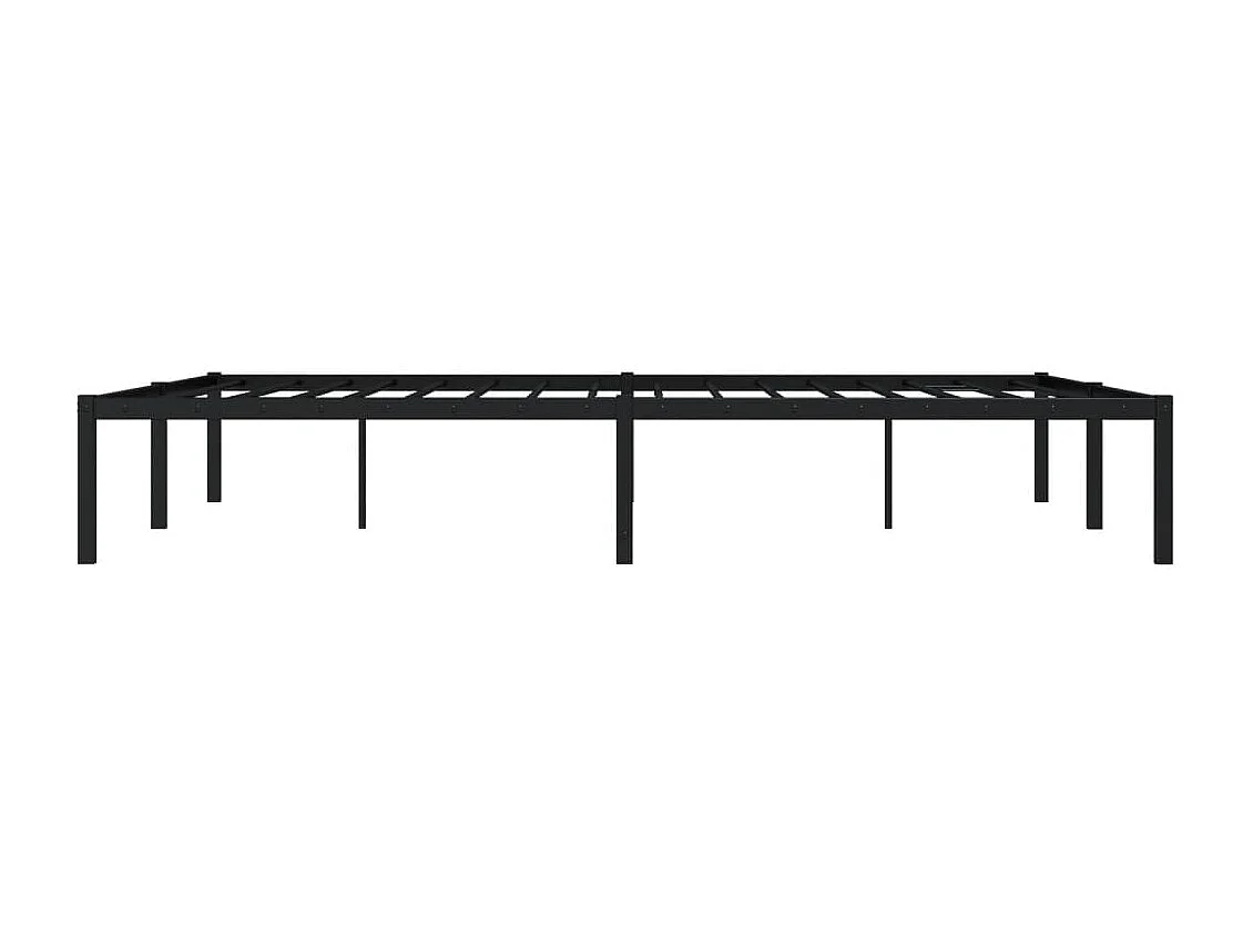 Lit double | Lit adulte | Cadre de lit métal noir 150x200 cm
