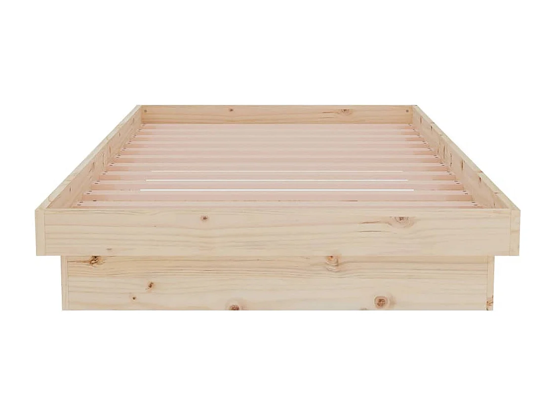 Lit simple | Lit adulte, enfant | Cadre de lit bois massif 90x190 cm