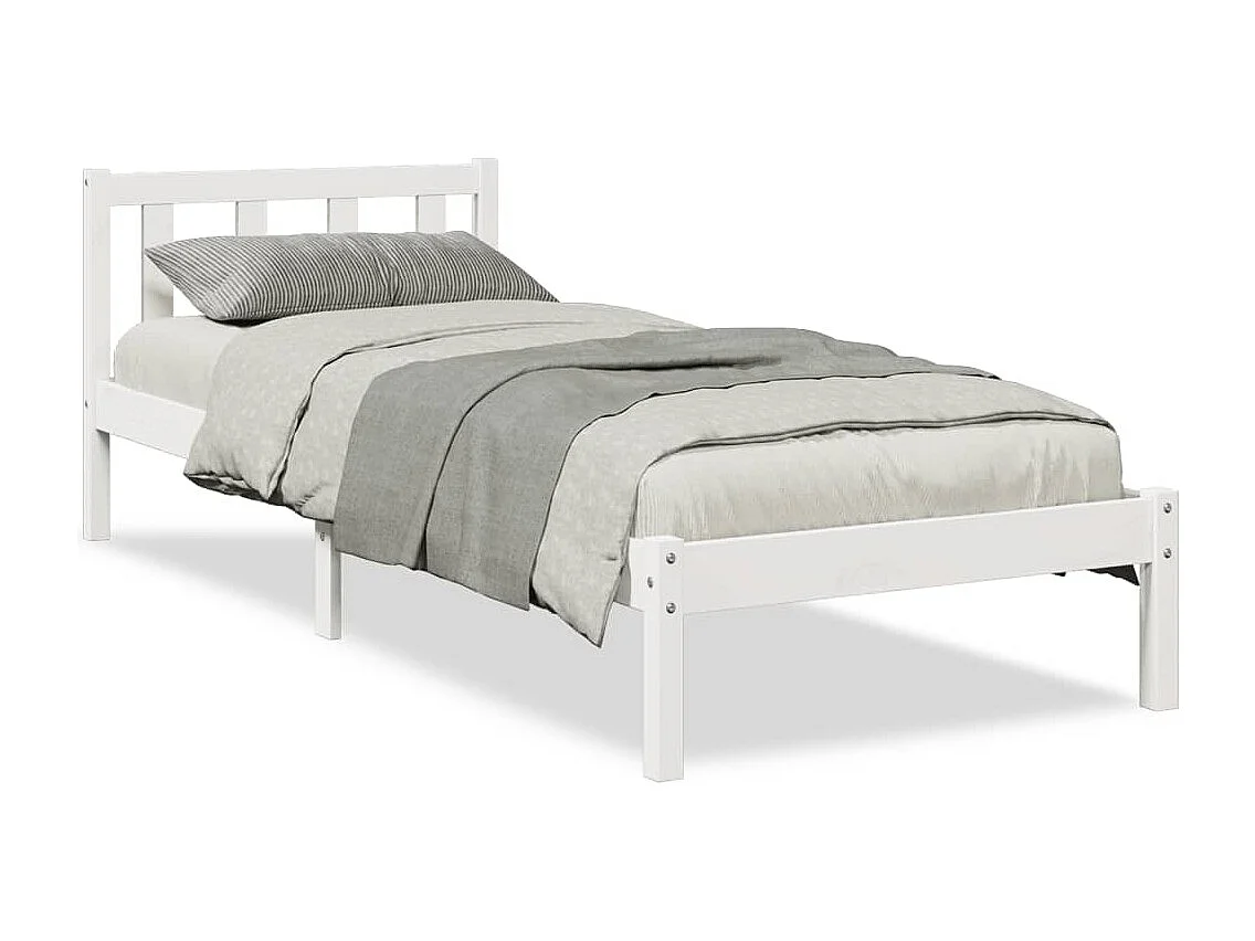 Lit simple | Lit adulte, enfant | Cadre de lit extra long 90x210 cm bois massif pin