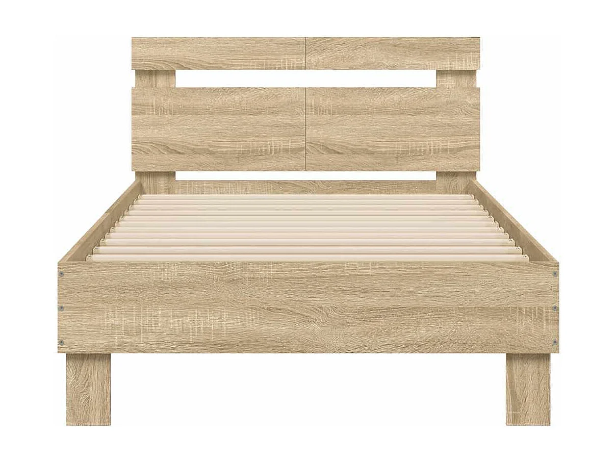 Lit simple | Lit adulte, enfant | Cadre de lit avec tête de lit 100x200 cm