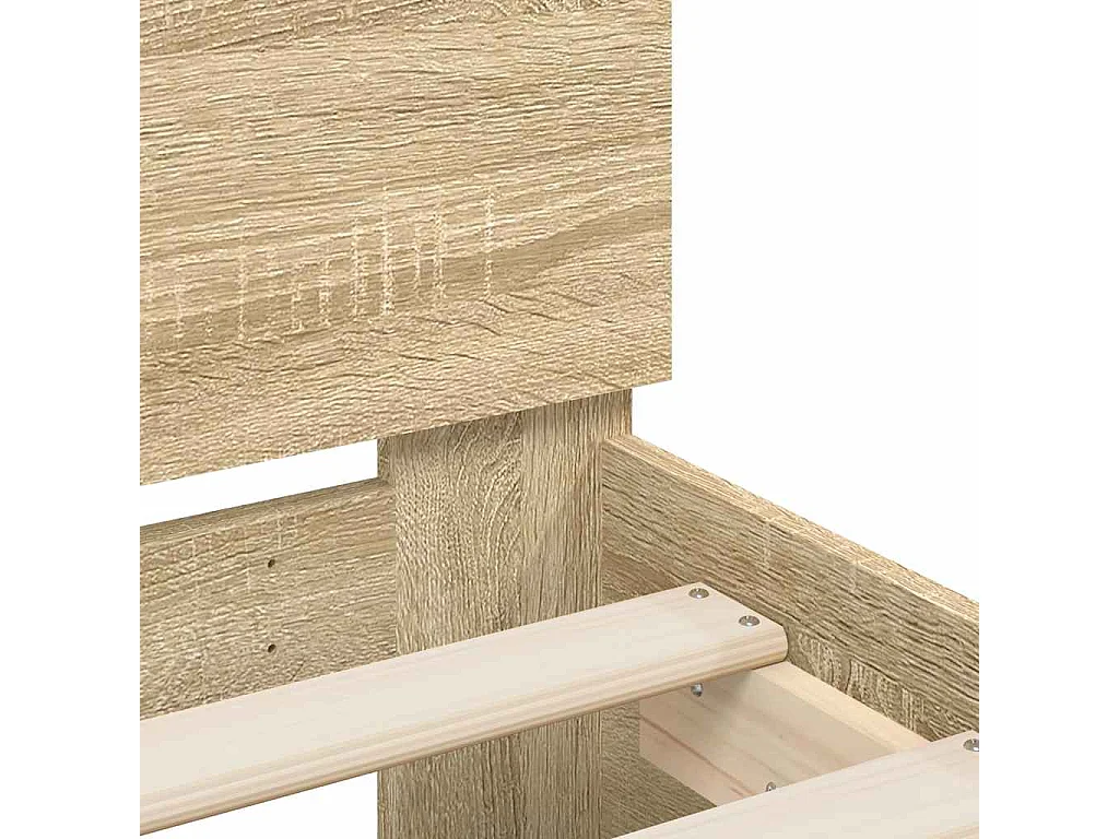 Lit simple | Lit adulte, enfant | Cadre de lit avec tête de lit 100x200 cm