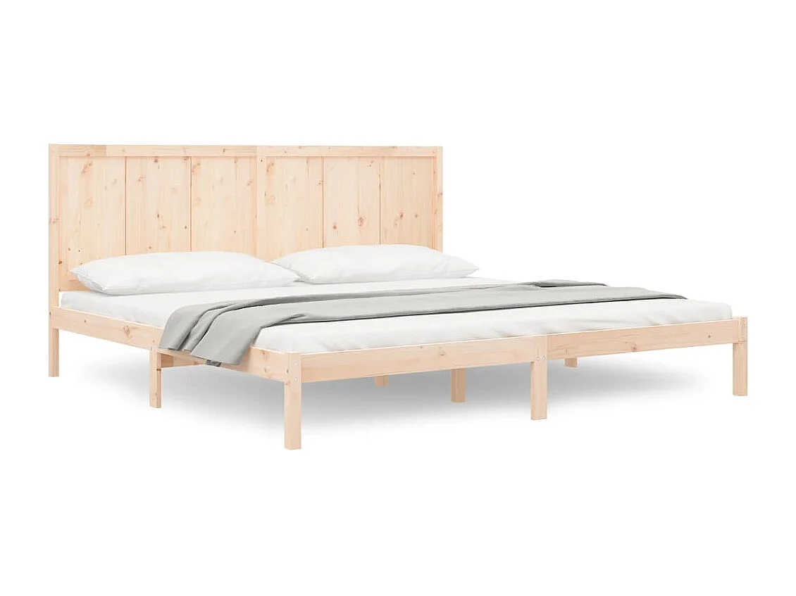 Lit double | Lit adulte | Cadre de lit 200x200 cm bois massif de pin