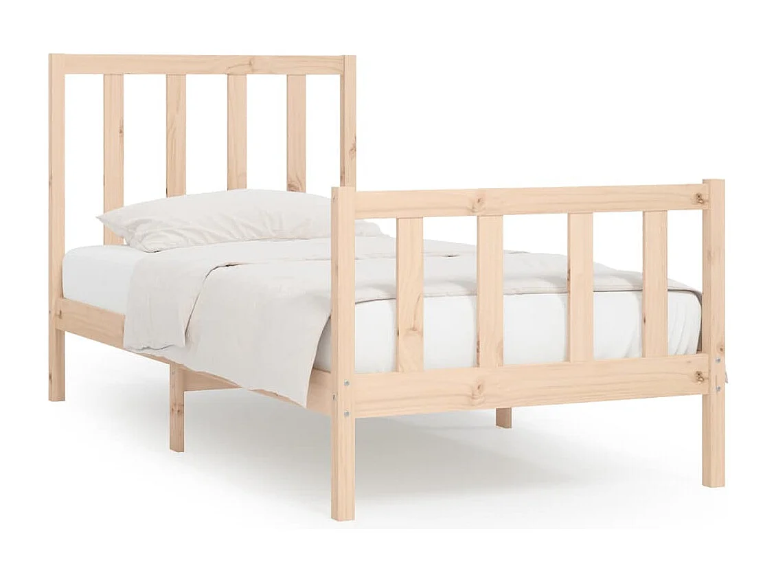 Lit simple | Lit adulte, enfant | Cadre de lit 90x200 cm bois massif