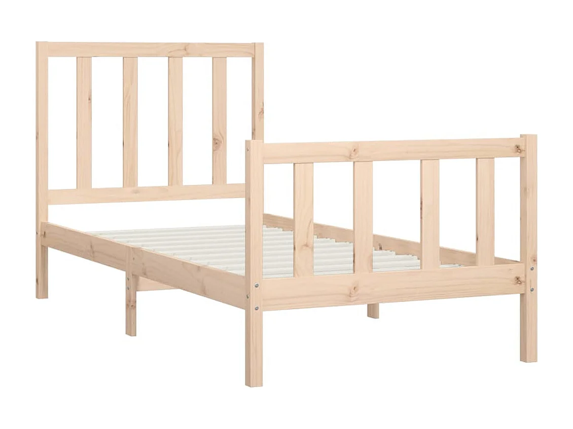 Lit simple | Lit adulte, enfant | Cadre de lit 90x200 cm bois massif