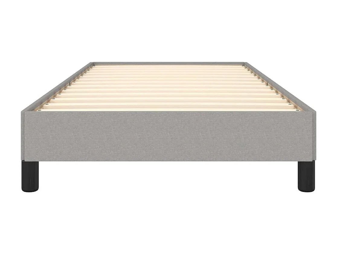 Lit simple | Lit adulte, enfant | Cadre de lit gris clair 80x200 cm tissu