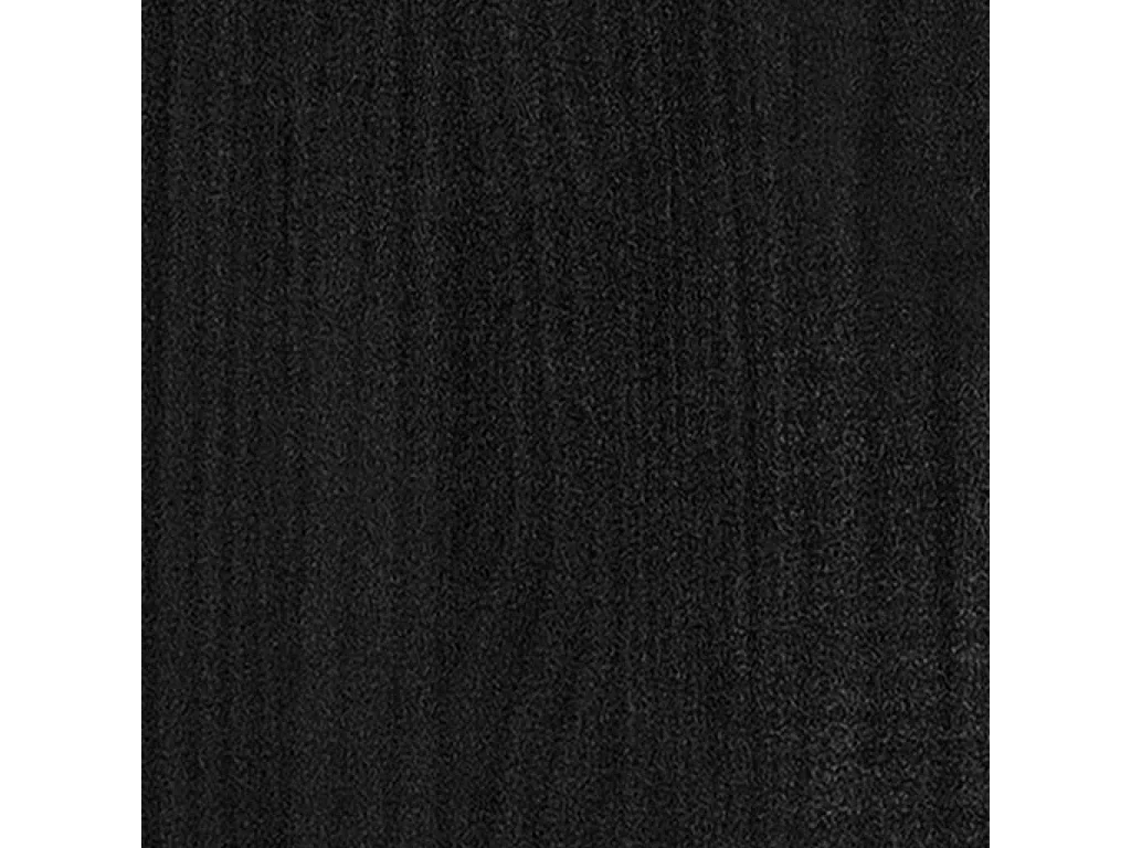 Lit double | Lit adulte | Cadre de lit noir 140x190 cm bois de pin massif