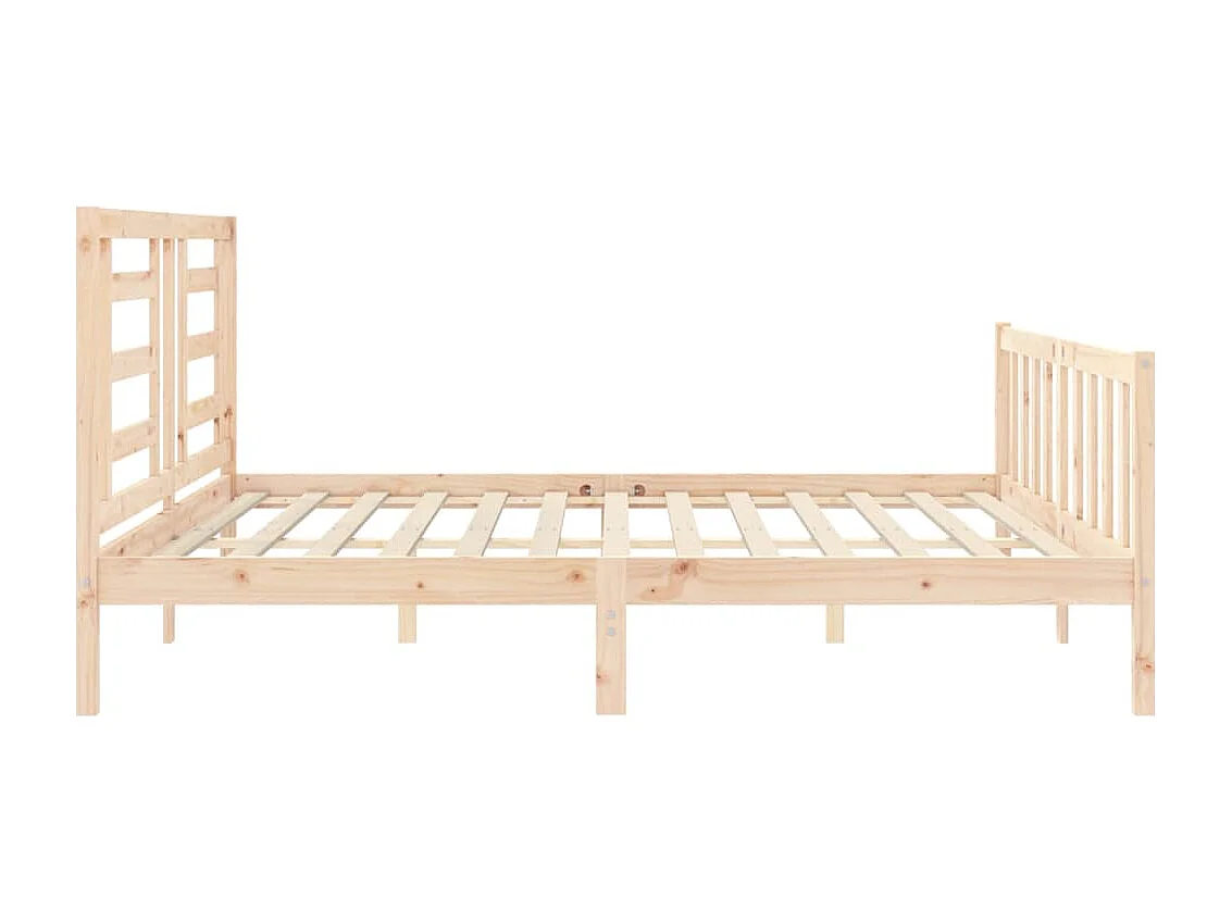 Lit double | Lit adulte | Cadre de lit 200x200 cm bois massif de pin