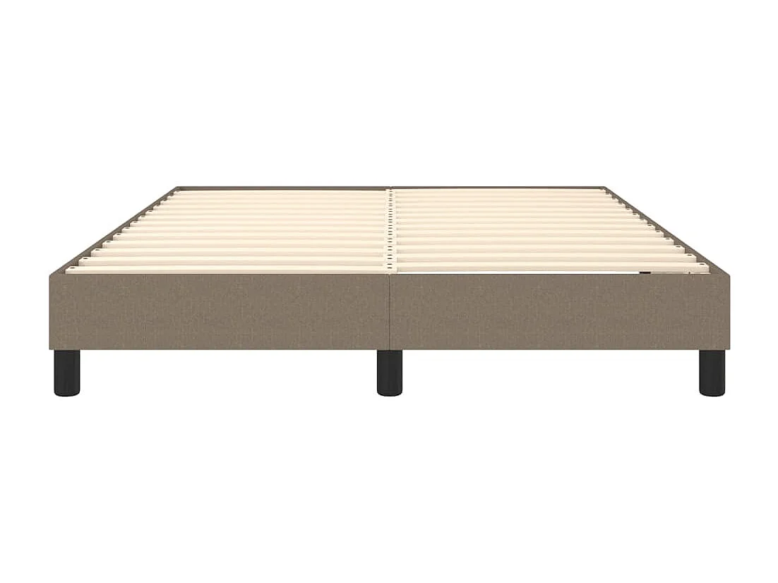 Lit double | Lit adulte | Cadre de lit taupe 140x200 cm tissu