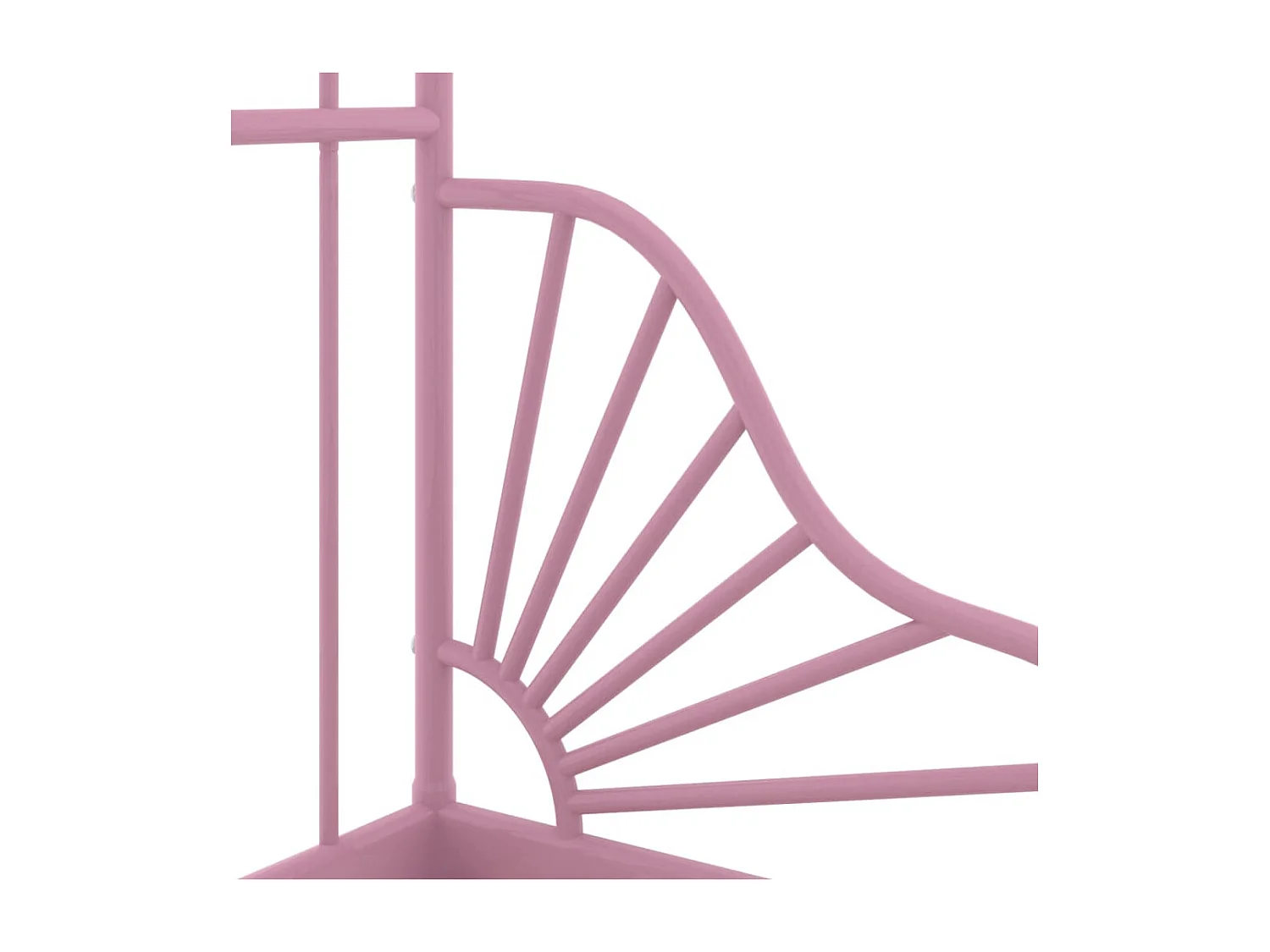 Lit simple | Lit adulte, enfant | Cadre de lit extensible rose métal 80x130/200 cm