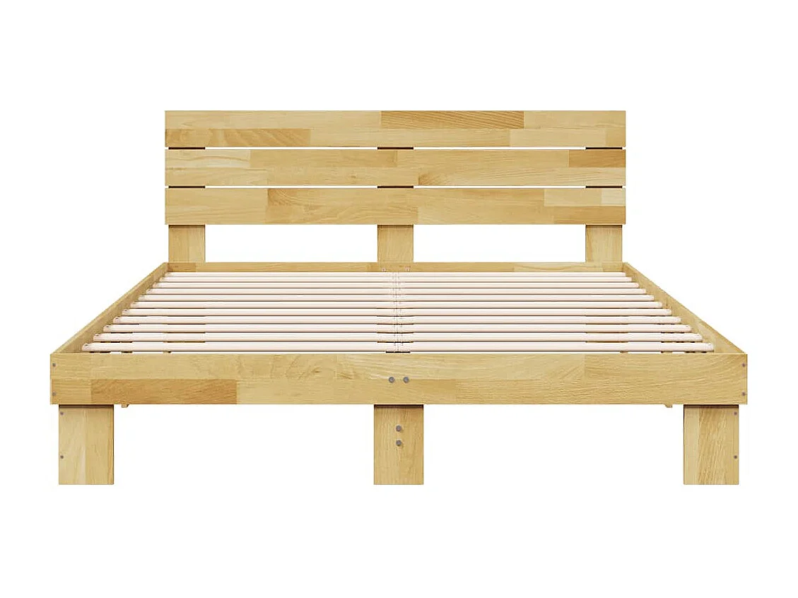 Lit double | Lit adulte | Cadre de lit avec tête de lit 140x190 cm