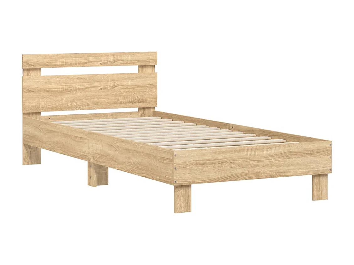 Lit simple | Lit adulte, enfant | Cadre de lit avec lumières LED 90x200 cm