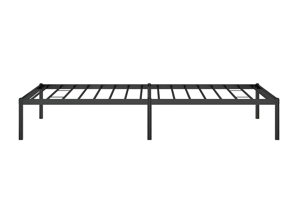 Lit simple | Lit adulte, enfant | Cadre de lit métal noir 90x190 cm