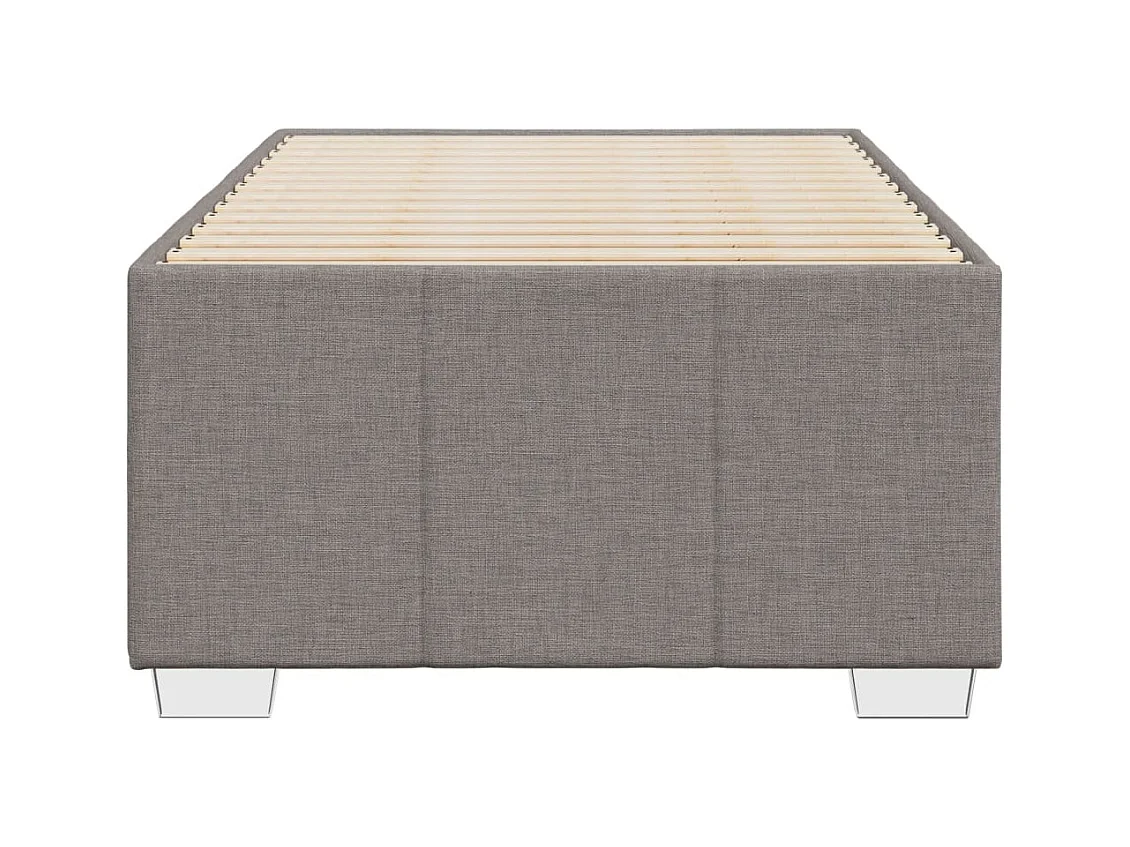 Letto per adulti | Letto singolo | Giroletto senza Materasso Tortora 80x200 cm Tessuto