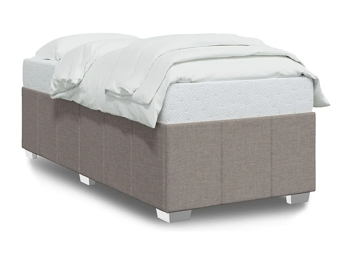 Letto per adulti | Letto singolo | Giroletto senza Materasso Tortora 80x200 cm Tessuto