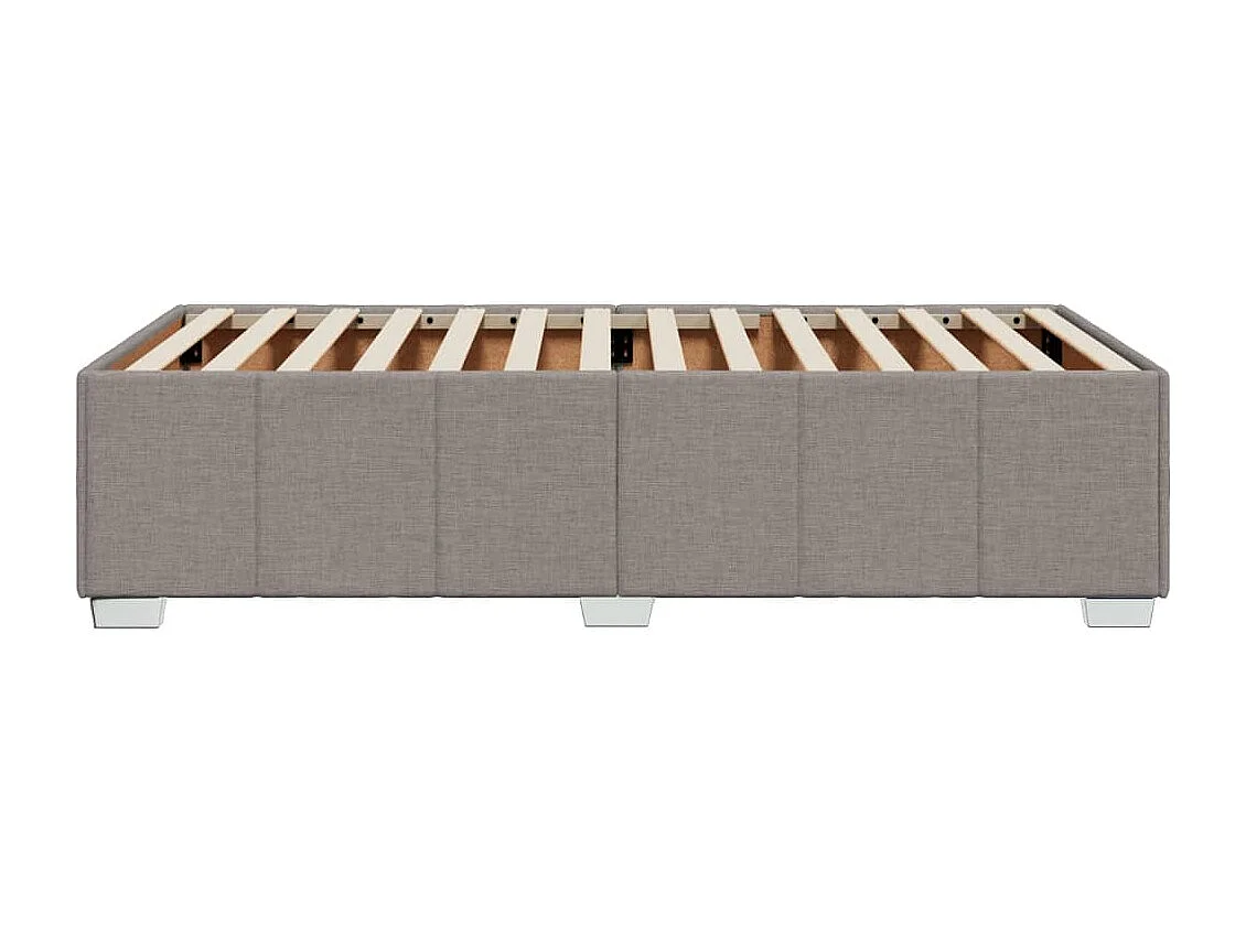 Letto per adulti | Letto singolo | Giroletto senza Materasso Tortora 80x200 cm Tessuto