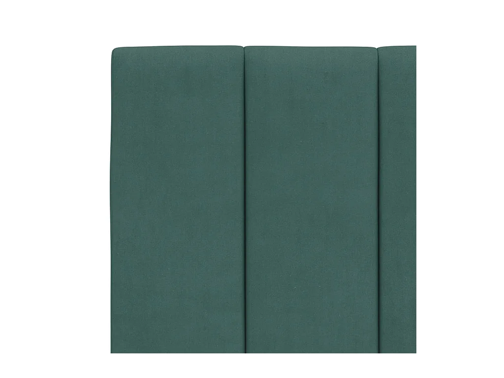 Lit double | Lit adulte | Cadre de lit avec lumières LED vert foncé 140x190 cm velours
