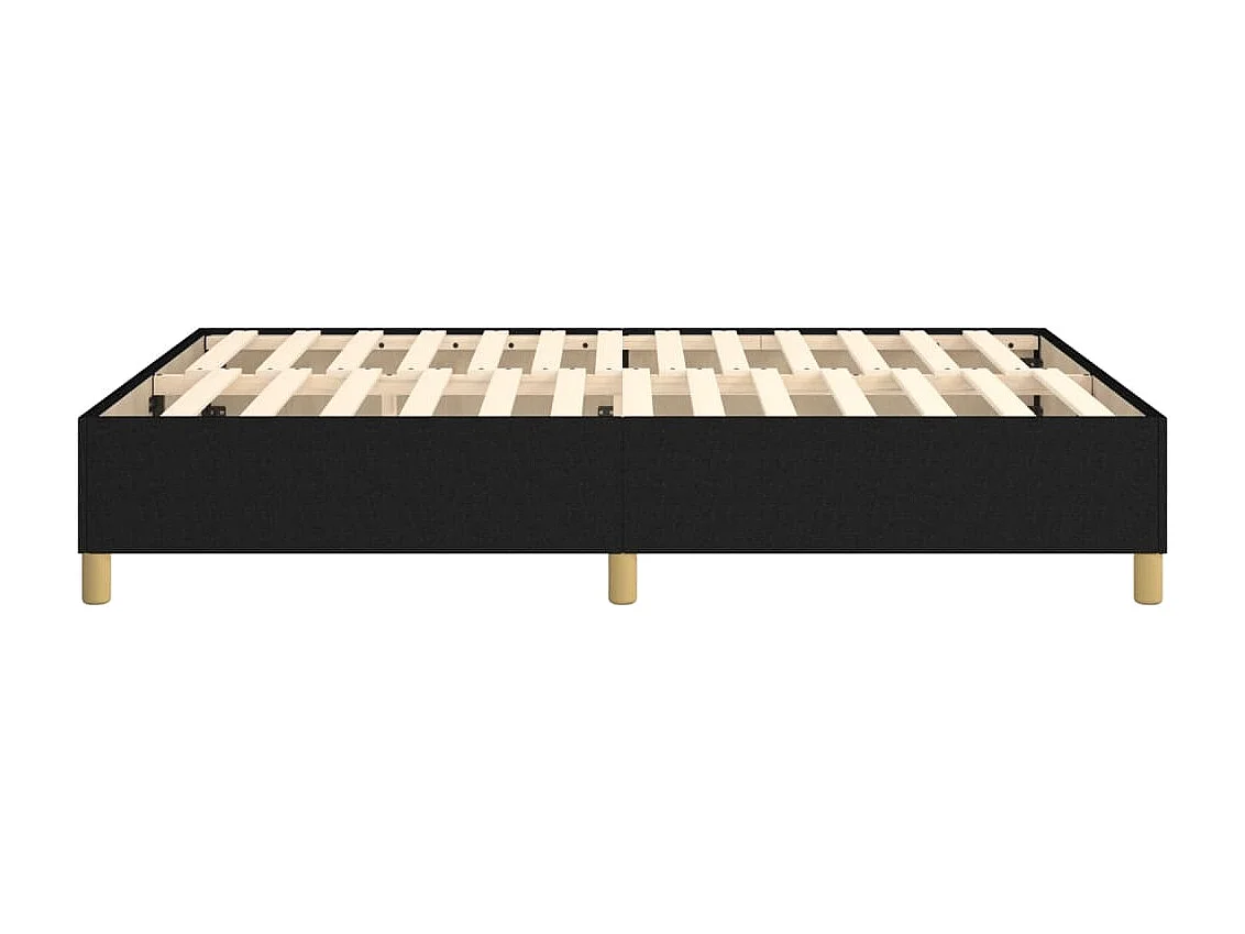 Lit double | Lit adulte | Cadre de lit noir 140x200 cm tissu