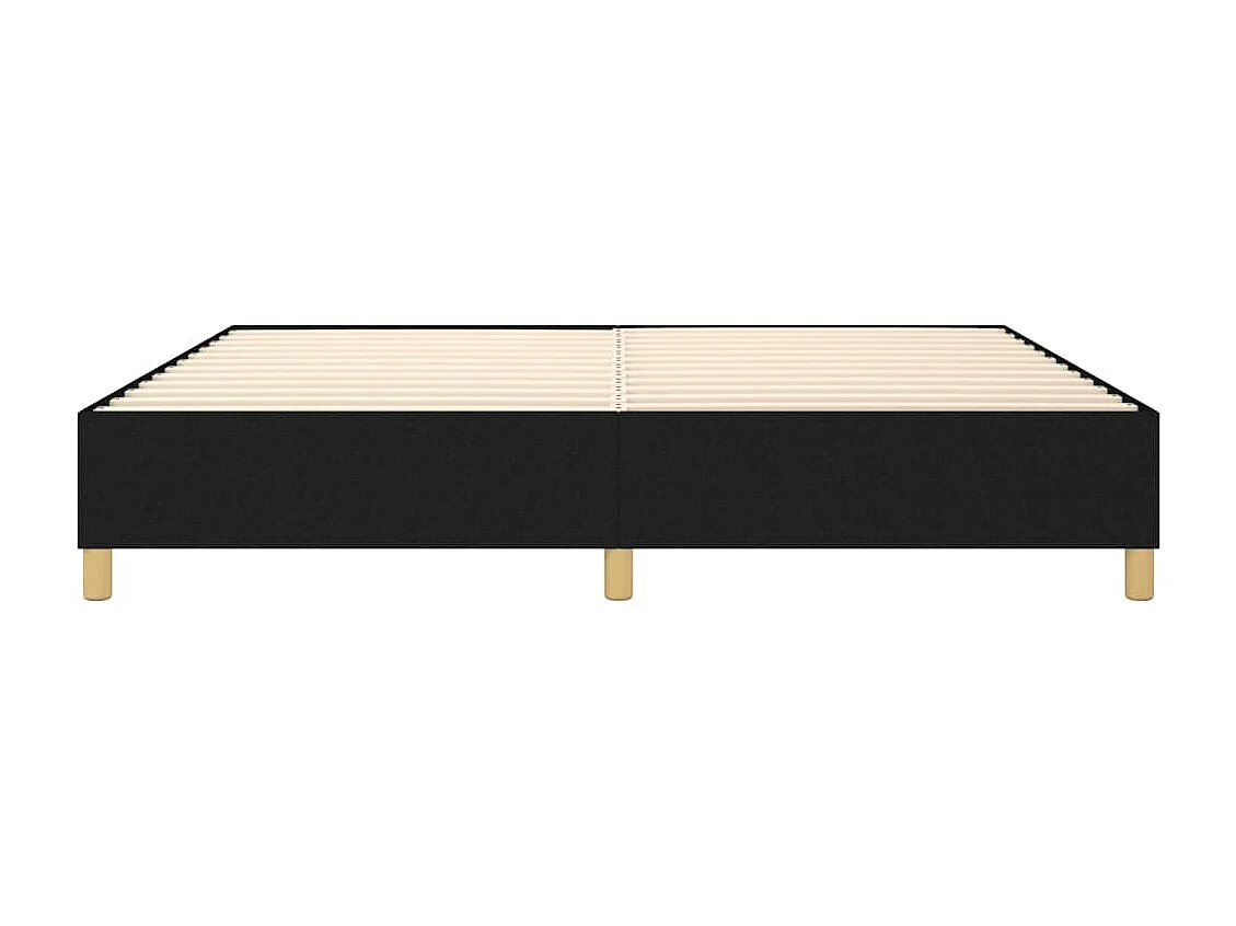 Lit double | Lit adulte | Cadre de lit noir 140x200 cm tissu