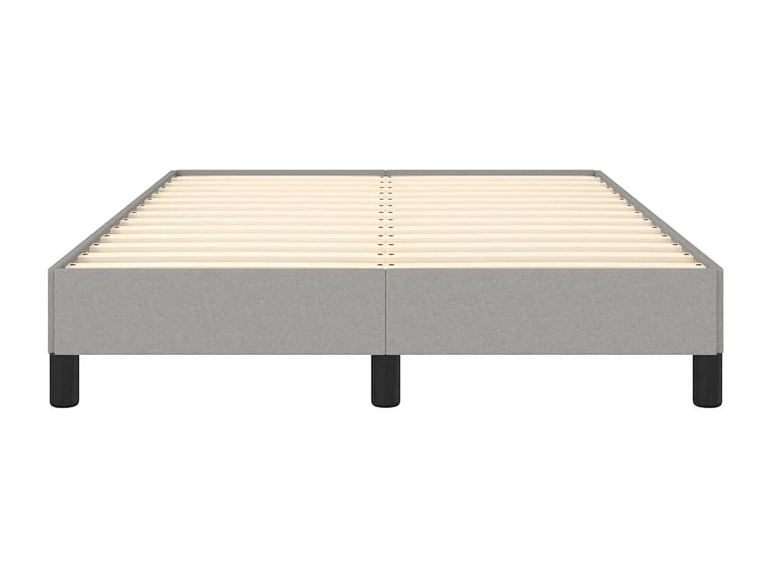 Lit simple | Lit adulte, enfant | Cadre de lit gris clair 120x190 cm tissu