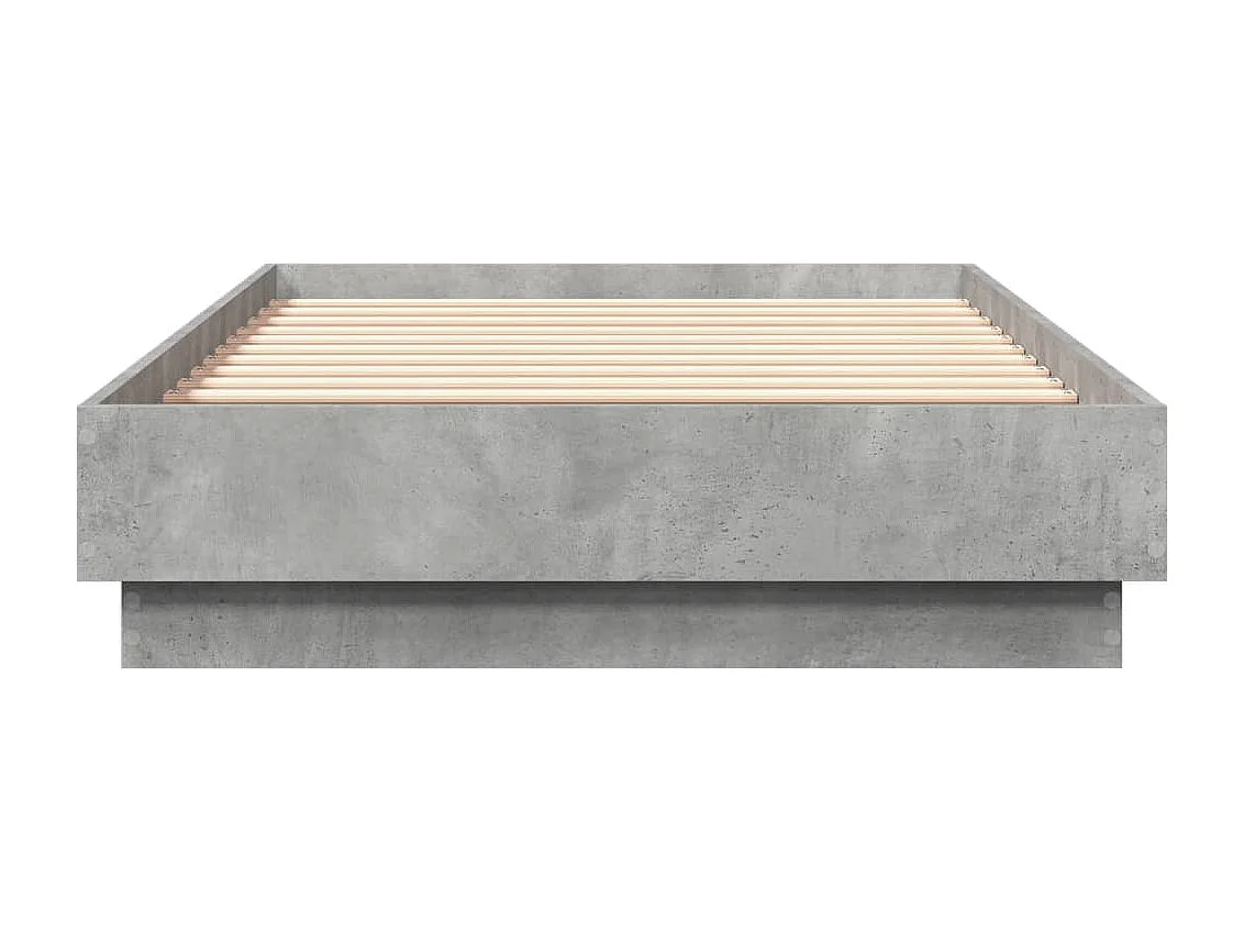 Lit simple | Lit adulte, enfant | Cadre de lit gris béton 75x190 cm