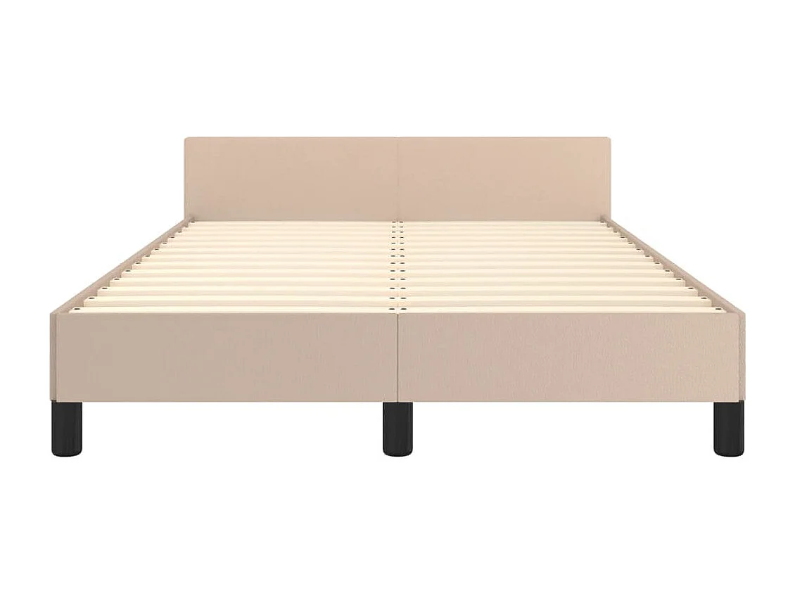 Lit simple | Lit adulte, enfant | Cadre de lit cappuccino 120x190 cm similicuir