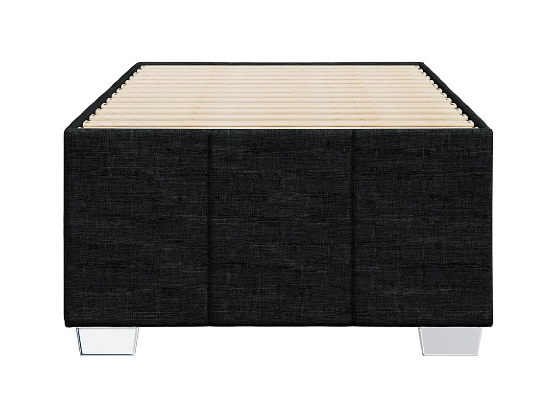 Letto per adulti | Letto singolo | Giroletto senza Materasso Nero 90x190 cm in Tessuto