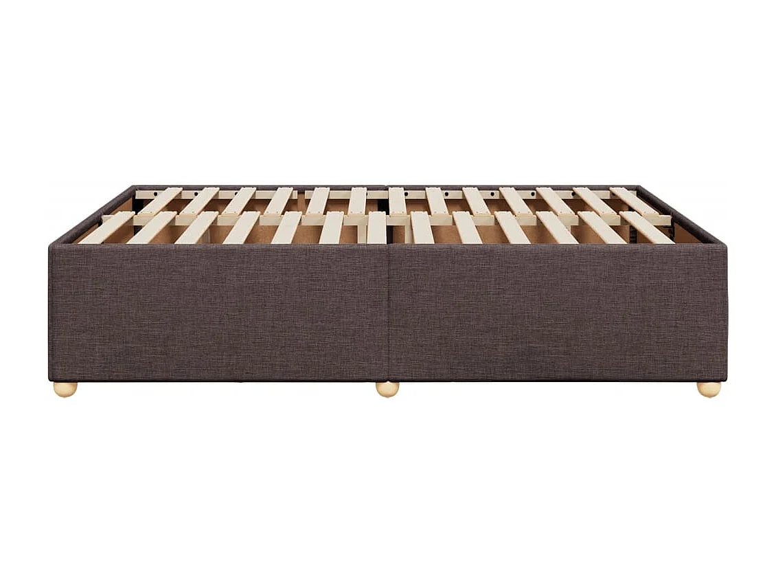 Letto per adulti | Letto matrimoniale | Giroletto senza Materasso Marrone Scuro 140x190 cm Tessuto