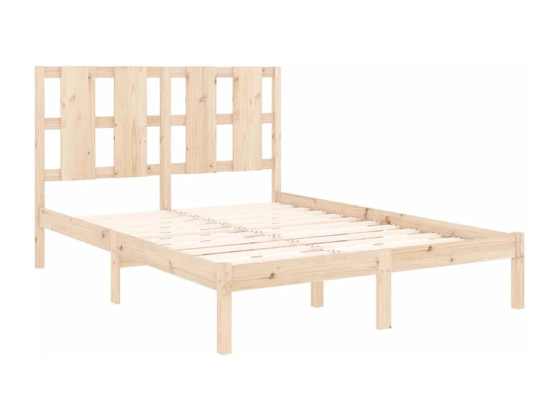 Lit double | Lit adulte | Cadre de lit 140x200 cm bois massif de pin